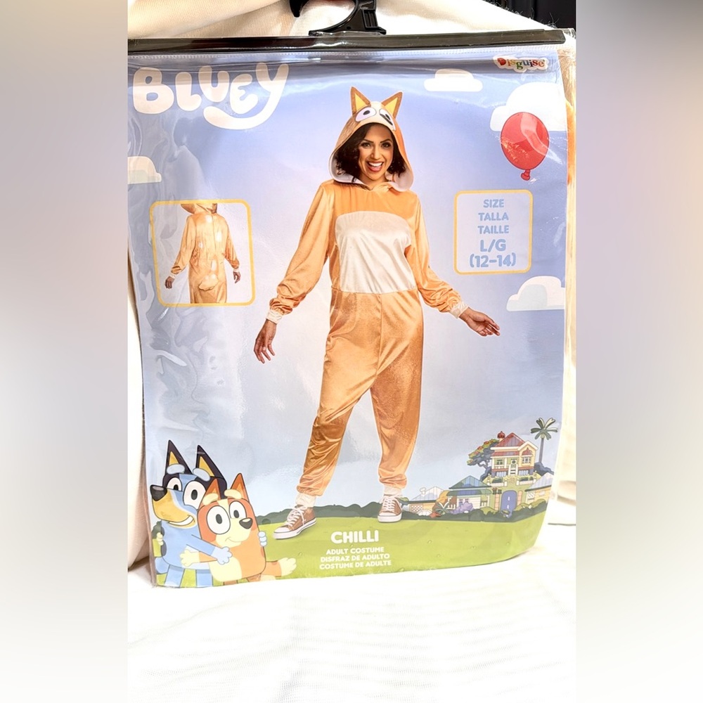 Bluey Chilli Adult costume size Large and Medium